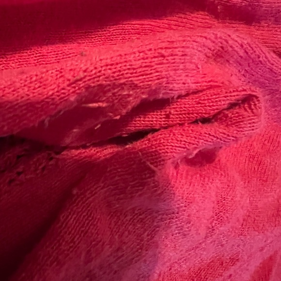 GAP salmon pink 3/4 thin sweater w/pocket XXL - Picture 4 of 4
